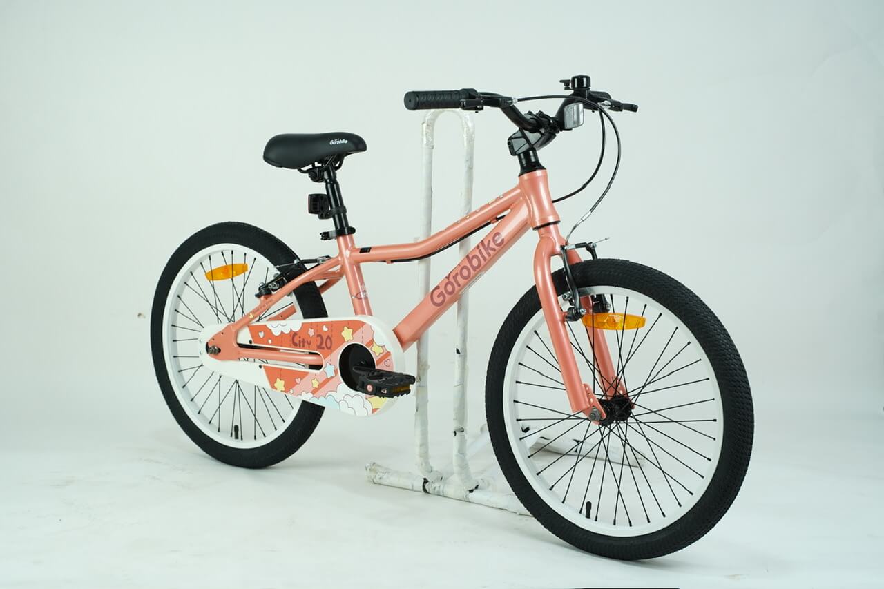 sơn tĩnh điện 3 lớp trên xe đạp trẻ em 20 inch city 20