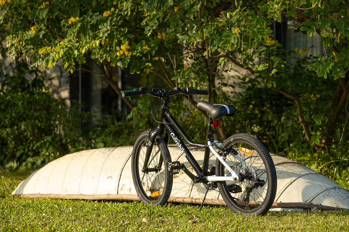 bộ đề shimano trên xe đạp trẻ em city plus 3